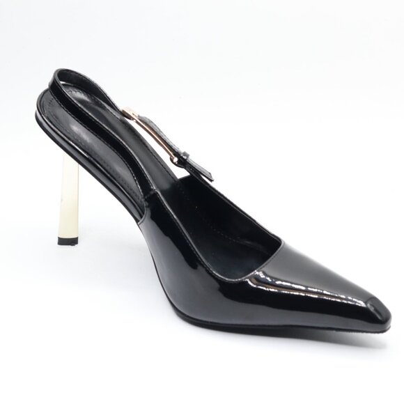 YIYA Slingback Heels Pumps Shoes for Women with Buckle Strap Slip  Size 7 - Picture 4 of 6